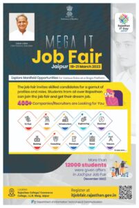 Rajasthan Jaipur Mega Job Fair