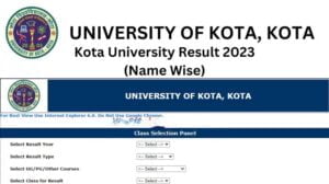 Kota University BA 1st Year Result